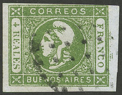 ARGENTINA: GJ.16f, 4R. With Variety "4 Without Period", Used, Very Nice!" - Buenos Aires (1858-1864)