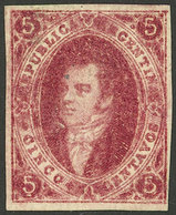 ARGENTINA: PROOFS AND ESSAYS: GJ.E 23a, 1866 Proof Of 5th Printing Printed In Buenos Aires On Thick Paper Of 100 Microns - Briefe U. Dokumente