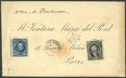 ARGENTINA: Cover Sent By French Paquebot From Buenos Aires To Paris On 8/SE/1883 With Large Postage Of 84c. Consisting O - Cartas & Documentos