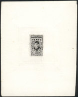 ARGENTINA: GJ.119, 50P. Deán Gregorio Funes, Die Proof In Black, Printed Directly On Card, Excellent Quality, Rare! - Briefe U. Dokumente