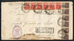 ARGENTINA: Registered Cover Sent From PUERTO RUIZ (Entre Ríos) To Buenos Aires On 25/OC/1914 Franked With 42c. (Plowman  - Dienstmarken