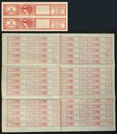 ARGENTINA: BEER 2c. Revenue Stamp, Proof, Large Sheet Consisting Of 3 Groups Of 20 Stamps, VF Quality, Rare! - Other & Unclassified
