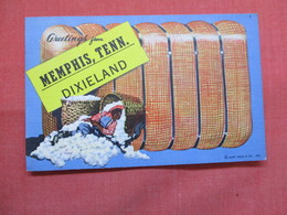 Tennessee > Memphis Greetings  Black Man Sleeping In Cotton Bale   Ref 3491 - Memphis