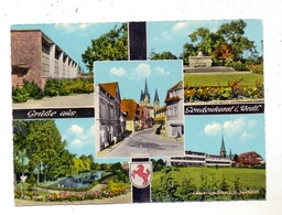 4415 SENDENHORST, Krankenhaus, Turnhalle, Weiher, Ehrenmal, Oststrasse, Rücks. Klebereste - Warendorf