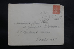 PORT SAÏD - Affranchissement Semeuse Sur Enveloppe De Port Saïd  Pour La France En 1930 - L 35601 - Lettres & Documents