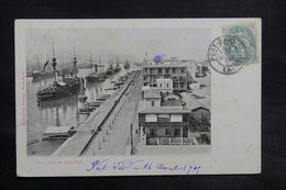 PORT SAÏD - Affranchissement Type Blanc De Port Saïd Sur Carte Postale Pour La France En 1905 - L 35632 - Cartas & Documentos
