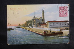 PORT SAÏD - Affranchissement Type Mouchon De Port Saïd Sur Carte Postale Pour La France En 1913 - L 35633 - Lettres & Documents