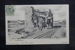 ALEXANDRIE - Affranchissement Type Blanc De Constantinople Sur Carte Postale Pour La France En 1905 - L 35635 - Covers & Documents