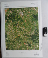 GROTE LUCHT FOTO HERTSBERGE OOSTKAMP ©1990 48x67cm KAART 1/10.000 ORTHOFOTOPLAN TOPOGRAPHIE PHOTO AERIENNE R630 - Oostkamp