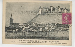 VIGNORY - Vue Du Château Et Du Bourg De VIGNORY , Dessiné Par G. LEMOINE - Vignory