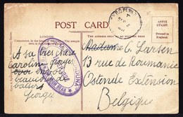 VERY RARE CANCEL * POSTED ON HIGH SEAS - R.M.S. ORDUNA 1920 * Cunard Line - 1913/1960 - Transatlantic Passeng. Transport - Schiffe