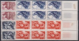 France - Bloc De 6 N° 823 à 826 Luxe (sauf Charniere Sur 1 Timbre Par Bloc ) - Cote 28 Eur - Prix De Départ 7 Euros - Unused Stamps