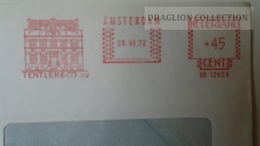 D165737 Netherlands - EMA METER STAMP FREISTEMPEL  - Envelope- Tentler & Co.  Amsterdam 1972 - Franking Machines (EMA)