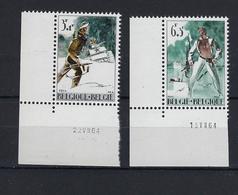 N°1296/1297 (drukdatum) MNH ** POSTFRIS ZONDER SCHARNIER SUPERBE - Coins Datés