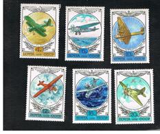 URSS -  YV. PA132.137  -  1978 AIR: EARLY SOVIET AIRCRAFT     (COMPLET SET OF 6)    - MINT** - Nuovi