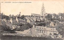 Lannion        22             Escaliers Et église De Brélévenez     1    (voir Scan) - Lannion