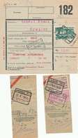 29/457 -- 5 Documents TP Chemin De Fer Gare De CHIMAY 1937/1950 - Divers Expéditeurs Et Cachets - Andere & Zonder Classificatie