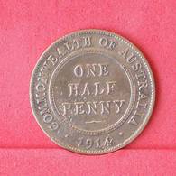 AUSTRALIA 1/2 PENNY 1914 -    KM# 22 - (Nº29986) - ½ Penny