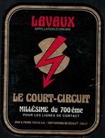 Etiquette De Vin // Lavaux, Le Court-Circuit, Millésime Du 700ème - 700 Jahre Schweiz. Eidgenossenschaft