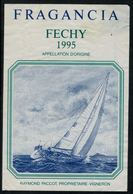 Etiquette De Vin // Féchy 1995, Fragancia - Bateaux à Voile & Voiliers