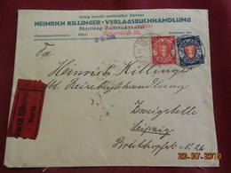 Lettre Express De 1925 à Destination De Leipzig - Brieven En Documenten
