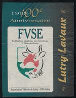 Etiquette De Vin //  Lutry, 100ème Fédération Vaudoise Des Syndicats D'élevage Bovin - Vacas