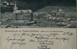 Czech Card // Winternacht In Teplitz Schonau 1898 - Czech Republic