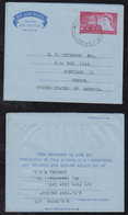 New Zealand 1960 PAQUEBOT British Aerogramme Air Letter Stationery WELLINGTON To England - Briefe U. Dokumente