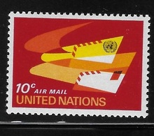 United Nations 1969 Wings Envelopes Airmail UN Emblem MNH - Luchtpost