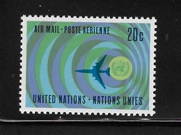 United Nations 1968 Airplane Airmail UN Emblem MNH - Luftpost