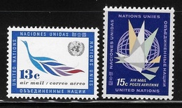 United Nations 1963-64 Airmail UN Emblem MNH - Poste Aérienne