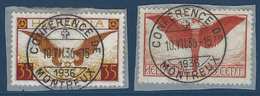 Suisse 1924/33 Sur Fragments N°11 & 13a Oblitérés Conférence De Montreux TTB - Usati