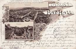 Litho GRUSS AUS BAD HALL 1899 Gel.v. Bad Hall N. Gera - Bad Hall