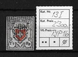 1850 ORTS-POST → Mit Kreuzeinfassung, SBK-13I, Type 16 Mit Schwarzer Raute, Breit Gerandet (mit Attest) - 1843-1852 Timbres Cantonaux Et  Fédéraux