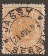 ROMANIA. POSTMARK. JASSY. 50b ORANGE. USED. - Used Stamps