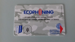 TELECARTE ECOPHONING GRISE - KAFOR -  Cartes à Usage Militaire