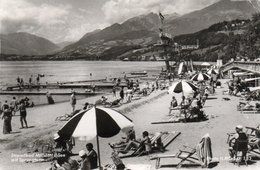 STRANDBAD MILLSTATT A SEE MIT SPRUNGTURM-REAL PHOTO-  VIAGGIATA 1964 - Millstatt