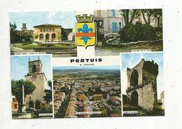 Cp, 84 ,  PERTUIS ,  Multi Vues ,  Blason ,  Ed. Combier - Pertuis