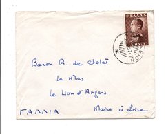 GRECE LETTRE POUR LA FRANCE 1957 - Marcophilie - EMA (Empreintes Machines)