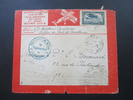 Marokko 1924 Lignes Aeriennes Latecoere France Maroc Algerie Luftpostbeleg Casablanca - Paris Le Vaguemestre - Cartas & Documentos