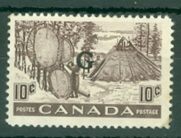 Canada: 1950/51   Official - Pictorial 'G' OVPT   SG O191    10c    MH - Opdrukken