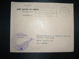 LETTRE MAIRIE OBL.MEC.21-3 1967 49 ST MACAIRE EN MAUGES M. ET L. CRITERIUM CYCLISTE INTERNATIONAL - Otros & Sin Clasificación