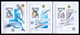 Guinea 2002, Orcs, Dolphins, Whales, Lighthouse, Scout, Lions, Rotary, 3BF IMPERFORATED - Rotary, Lions Club