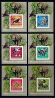 Guinea Bissau 1978, Wild Life, Owl, Birds Of Prey, Hippoes, Leopard, Gorillas, 6BF IMPERFORATED - Gorilla's