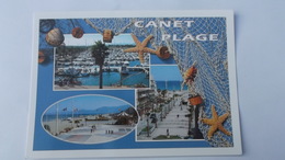 Le Port Et La Place De La Mediterranéen - Canet En Roussillon