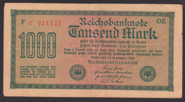 Deutsches Reich, Reichsbanknote 1 Tausend Mark, Ausgabe 15. September 1922, Serie OE - 1.000 Mark