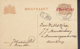 Netherlands Postal Stationery Ganzsache Entier 5c. Auf  2c. Deluxe BUSSUM 1920 DEN HAAG (2 Scans) - Material Postal