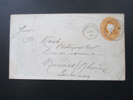 Indien 1898 GA Umschlag Nach Neuwied H. Koch Photographer Sea Post Office  A No. 12 - 1882-1901 Empire