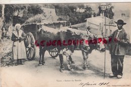 03- VICHY -RETOUR DU MARCHE ATTELAGE - CARTE PRECURSEUR 1901 - ALLIER - Vichy