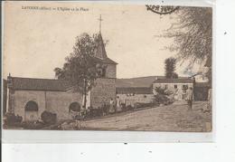 LAVOINE    L'eglise Et La Place - Autres & Non Classés